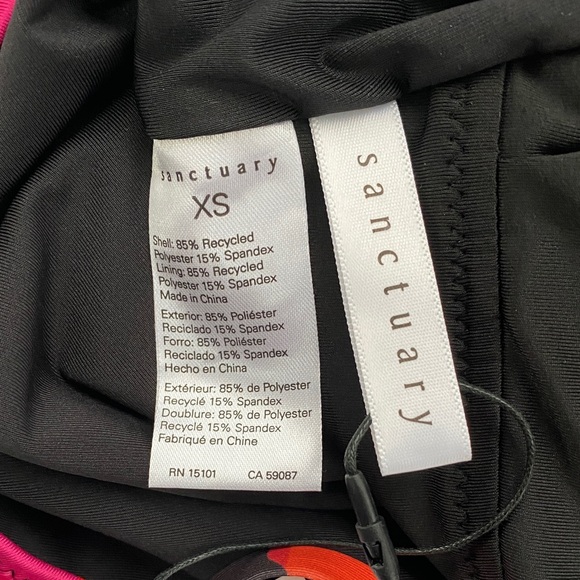 Sanctuary One-Piece Swimsuit - multicolor printed one shoulder size x small - Picture 8 of 8